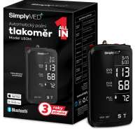 SIMPLYMED Automatický pažní tlakoměr U80M s Bluetooth